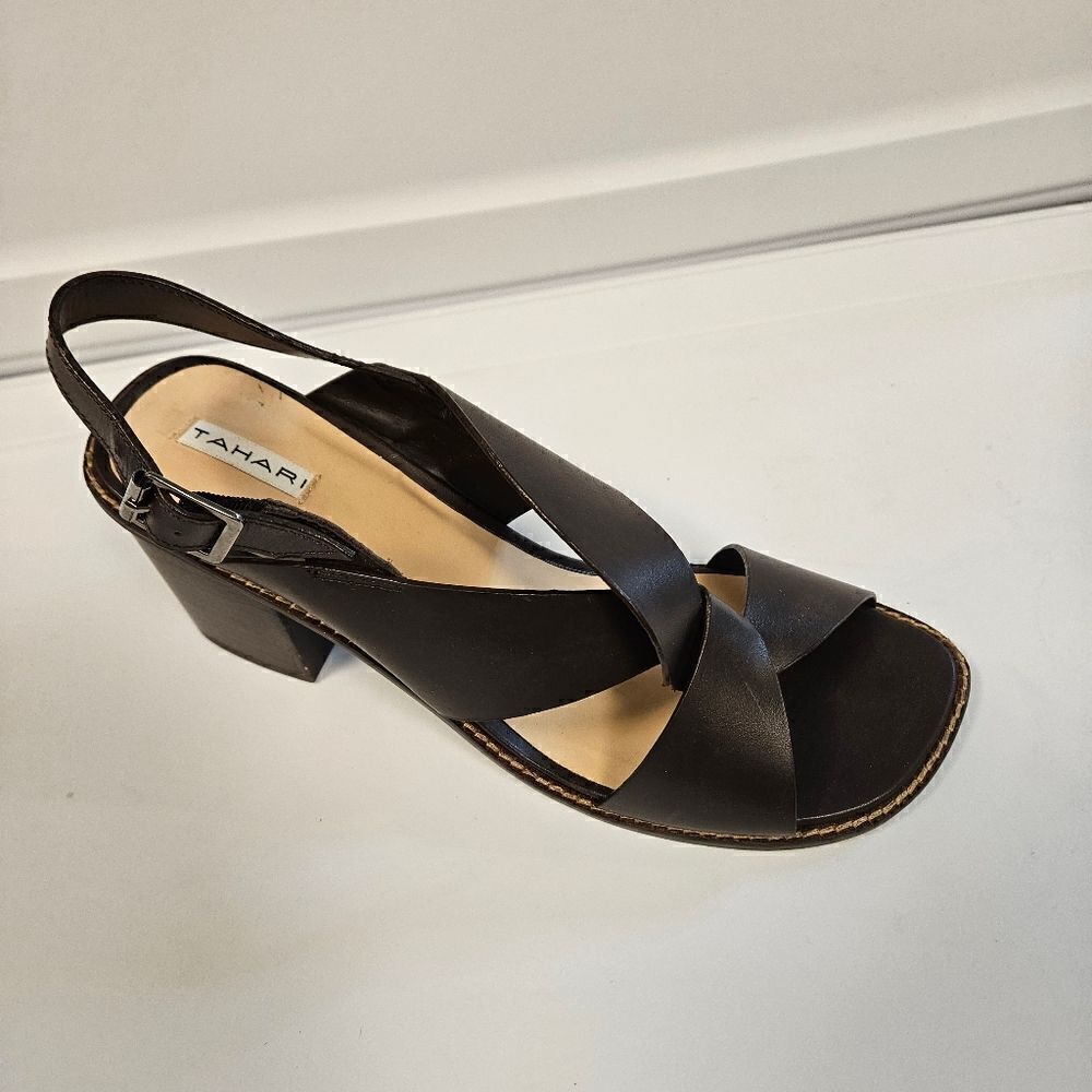 Tahri Brown  Leather Sandals  sz 11 - Picture 4 of 9